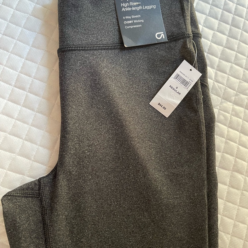 GAP High Rise Ankle-Length Leggings - Dark Gray